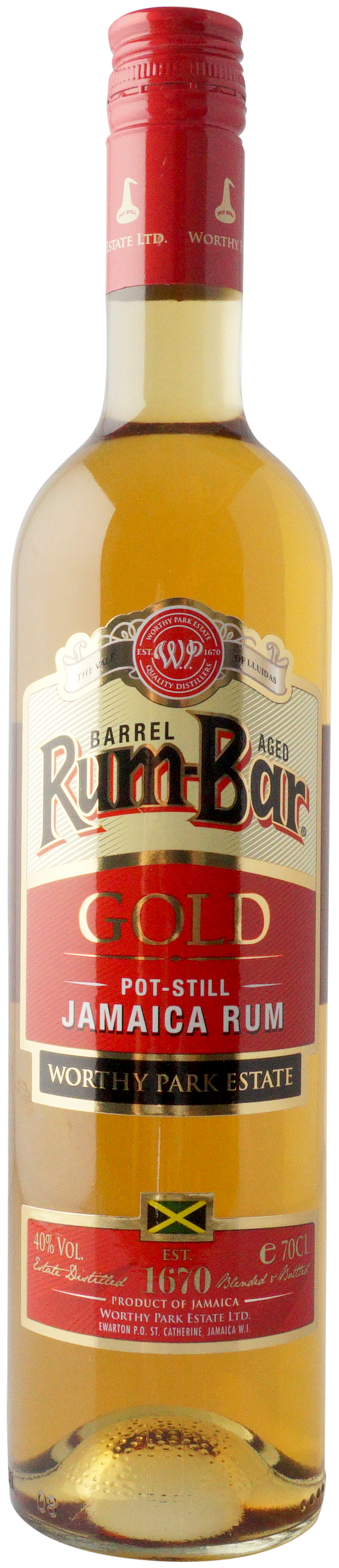 Worthy Park Rum-Bar Gold Jamaica Rum 40% 0,7l