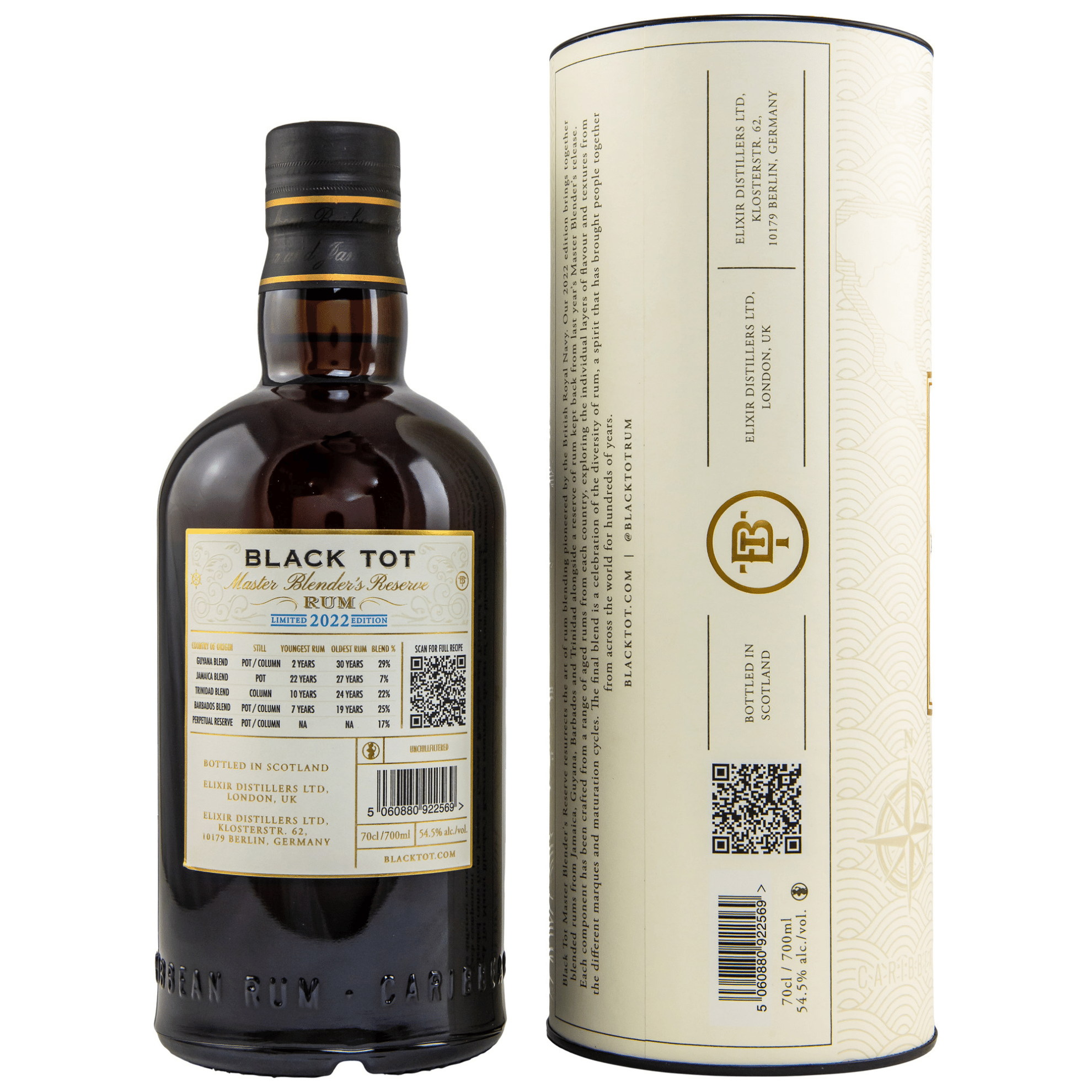 Black Tot Master Blender's Reserve 2022 Rum 54,5% 0,7l
