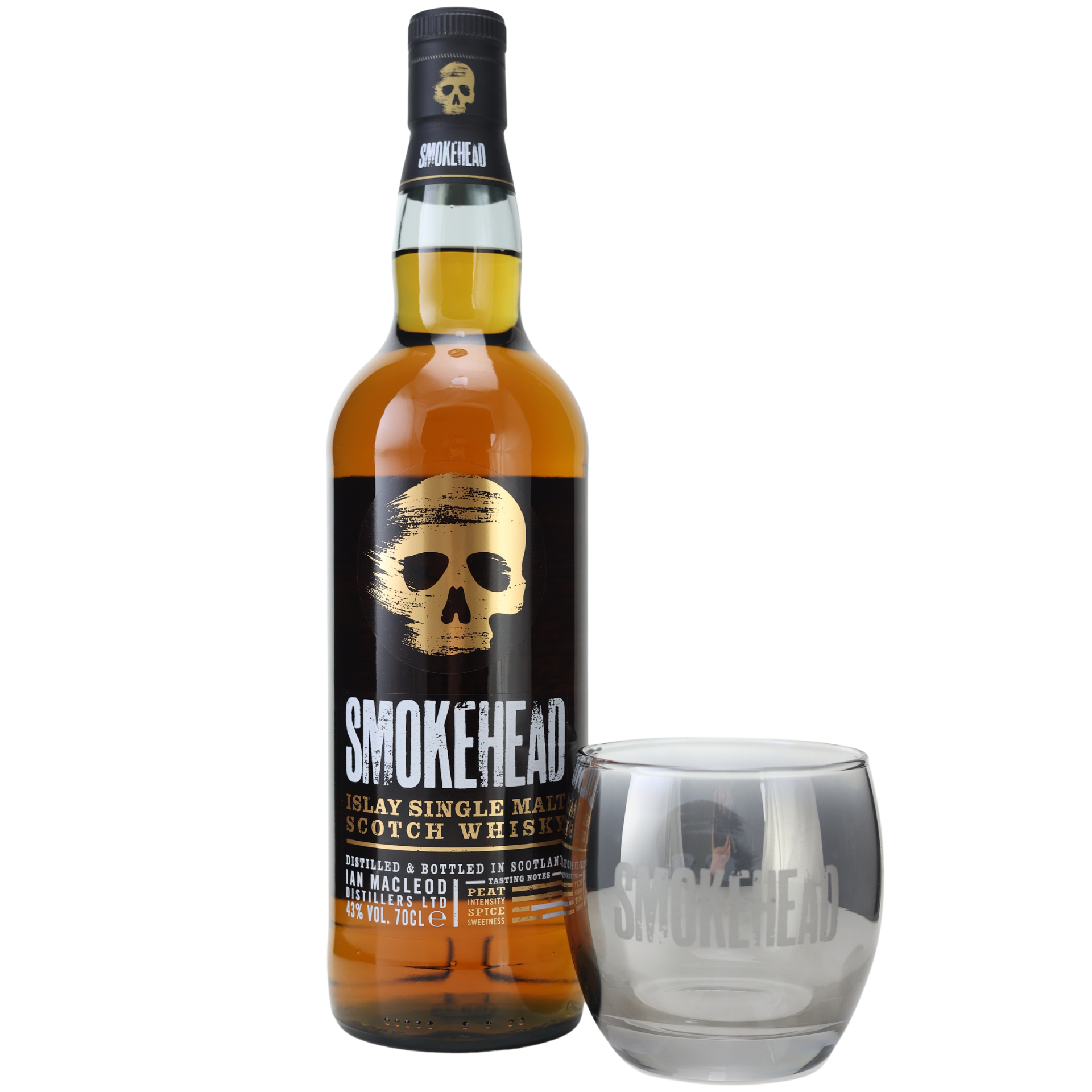 Smokehead Peated Single Malt Whisky 43% 0,7l + Tumbler