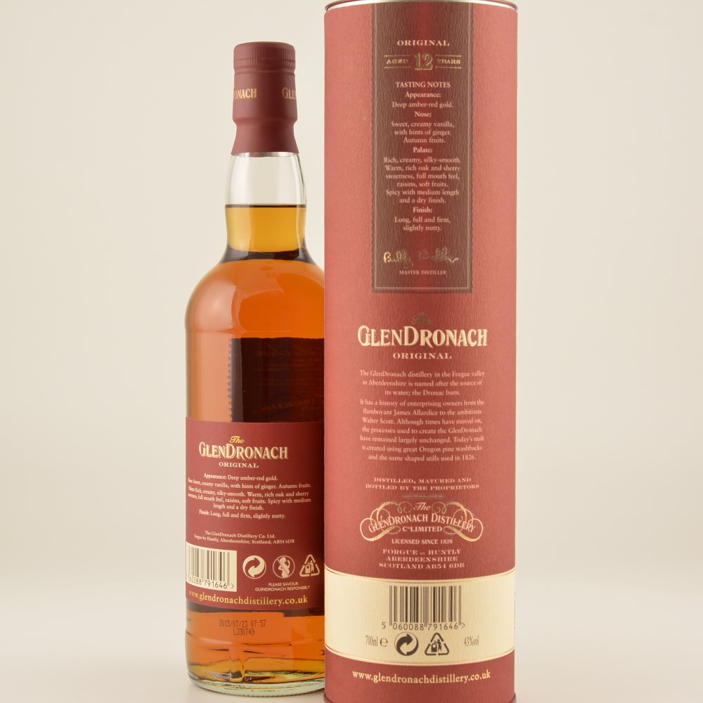 Glendronach 12 Jahre Speyside Whisky 43% 0,7l