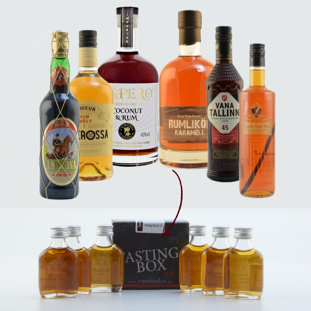 Rum Tasting Set: Likör-Auslese 6x0,02l