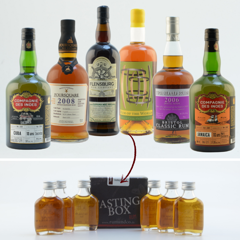 Rum Tasting Set: Kenner Box Nr. 1 6x0,02l