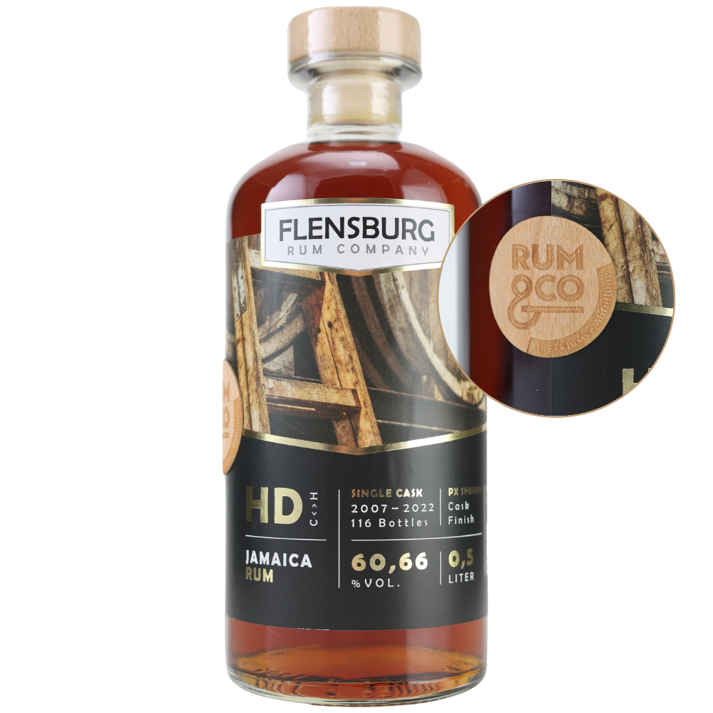 Flensburg Rum Company Jamaica HD 2007 Rum 60,66% 0,5l – 3. exklusive Rum & Co Abfüllung