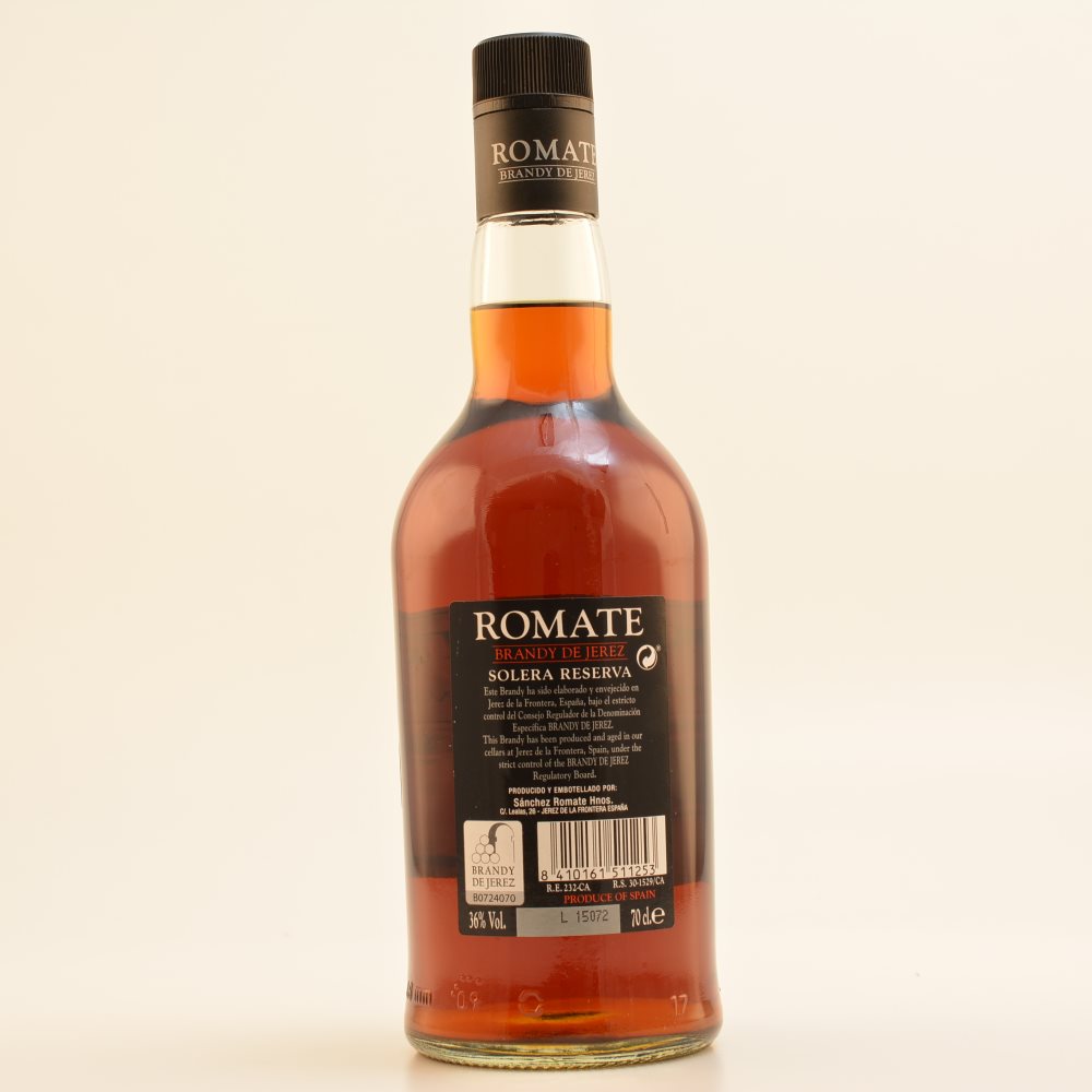Romate Brandy Solera Reserva 36% 0,7l