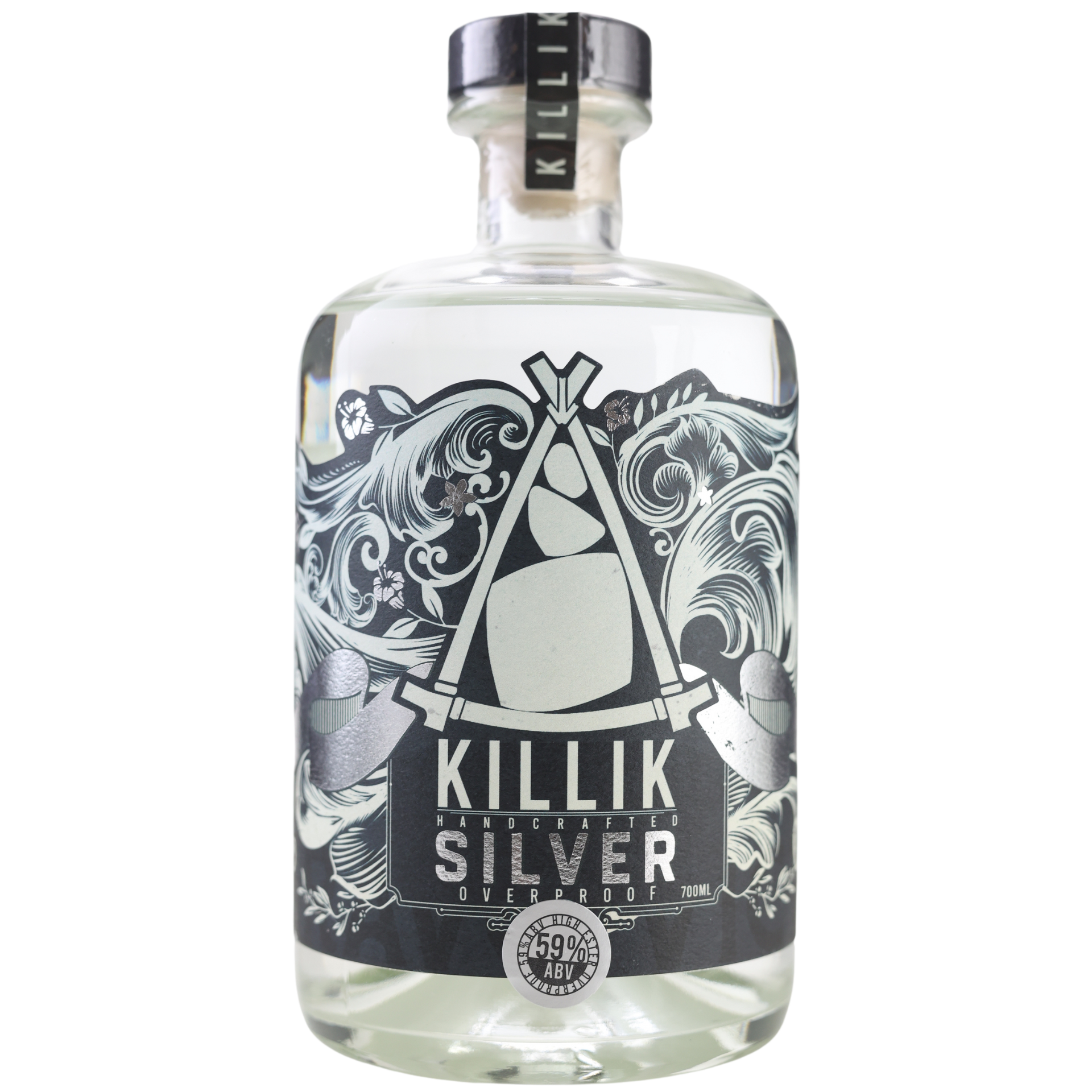Killik Silver Over Proof Rum 59% 0,7l