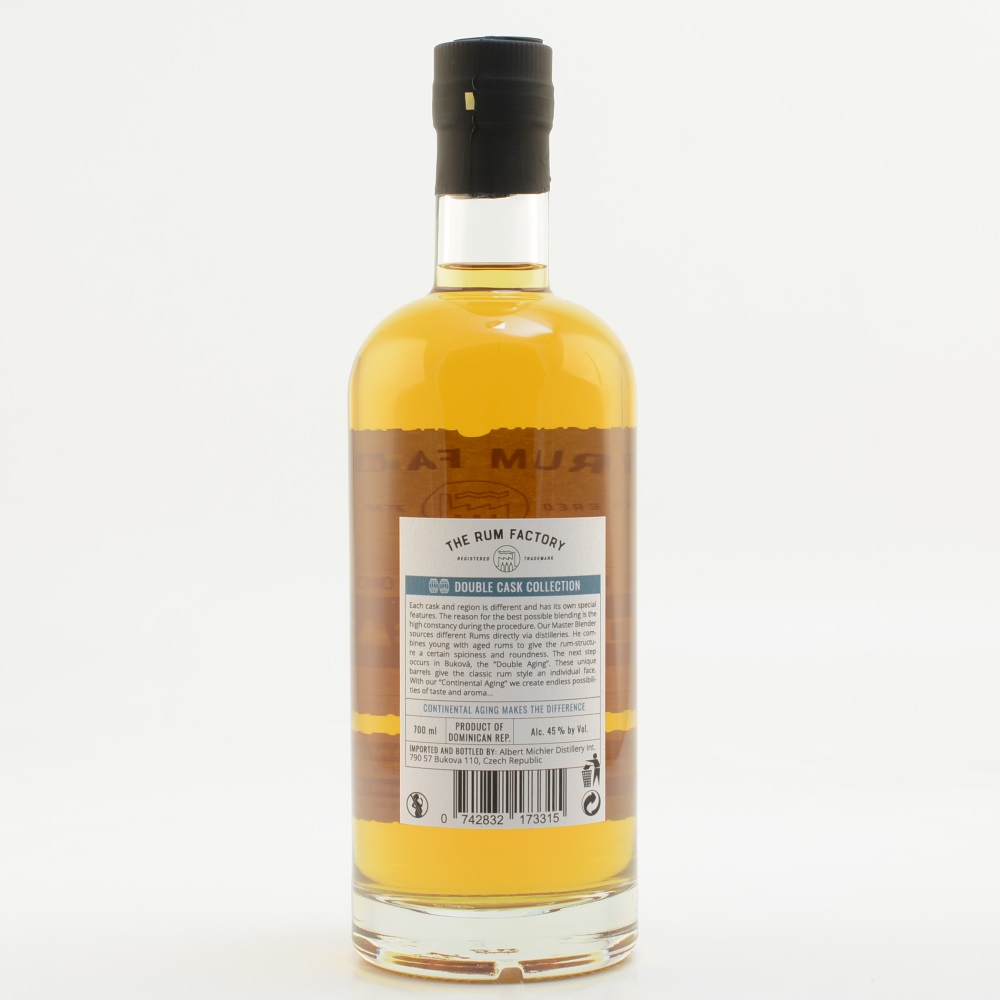 The Rum Factory Rum Double Cask Cognac 45% 0,7l