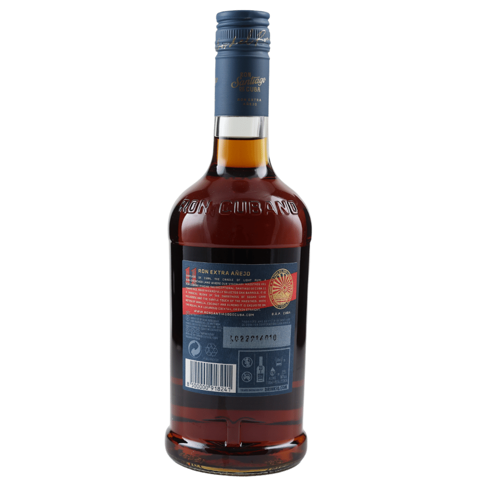 Santiago de Cuba Extra Anejo 11 Jahre Rum In Metalldose  40% 0,7l