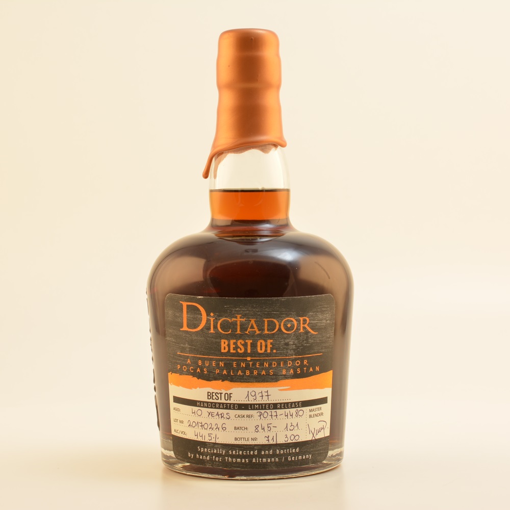Dictador Best of 1977 Rum Thomas Altmann Edition 40 Jahre 44,5% 0,7l