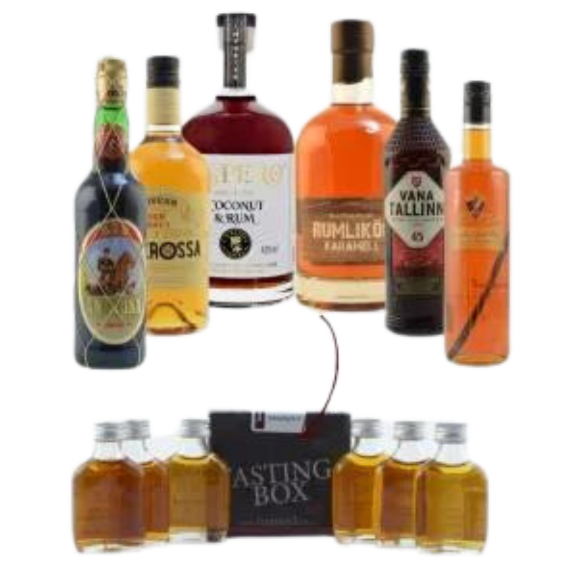 Rum Tasting Set: Likör-Auslese 6x0,02l