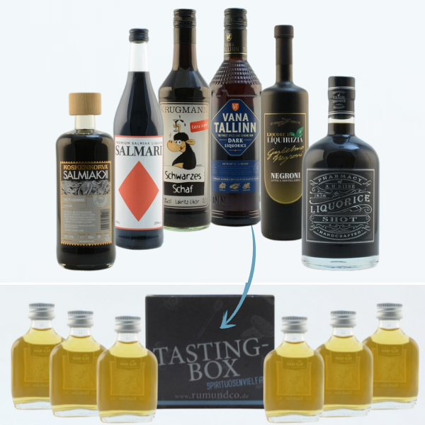 Spirituosen Tasting Set: Lakritz-Box 6x0,02l
