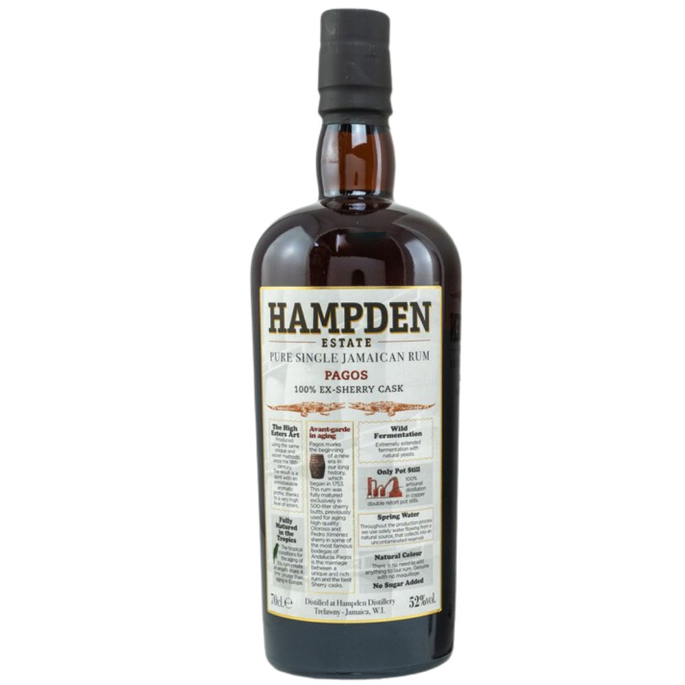 Hampden Estate Pagos Pure Single Jamaican Rum 52% 0,7l