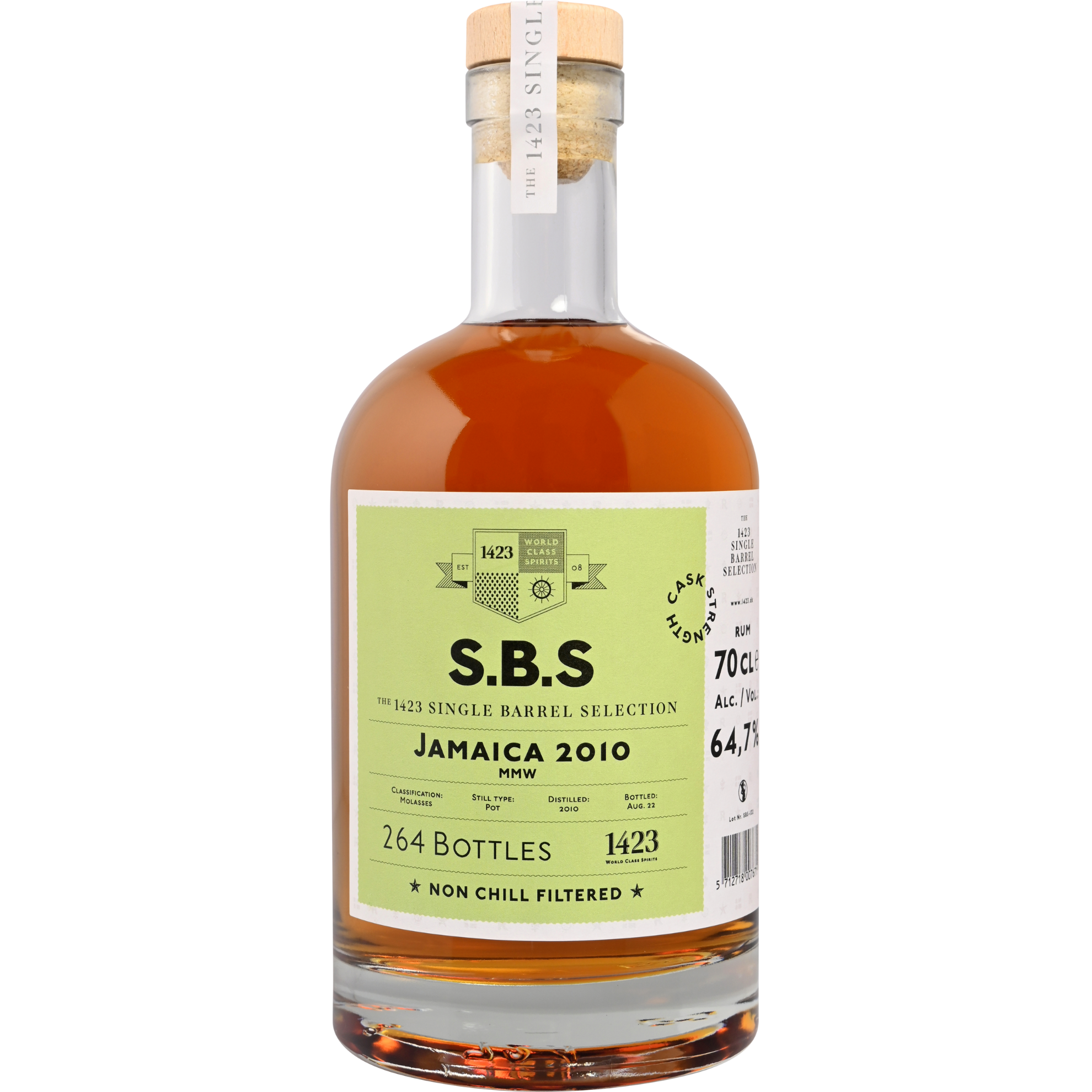SBS Rum Jamaica 2010 64,7% 0,7l