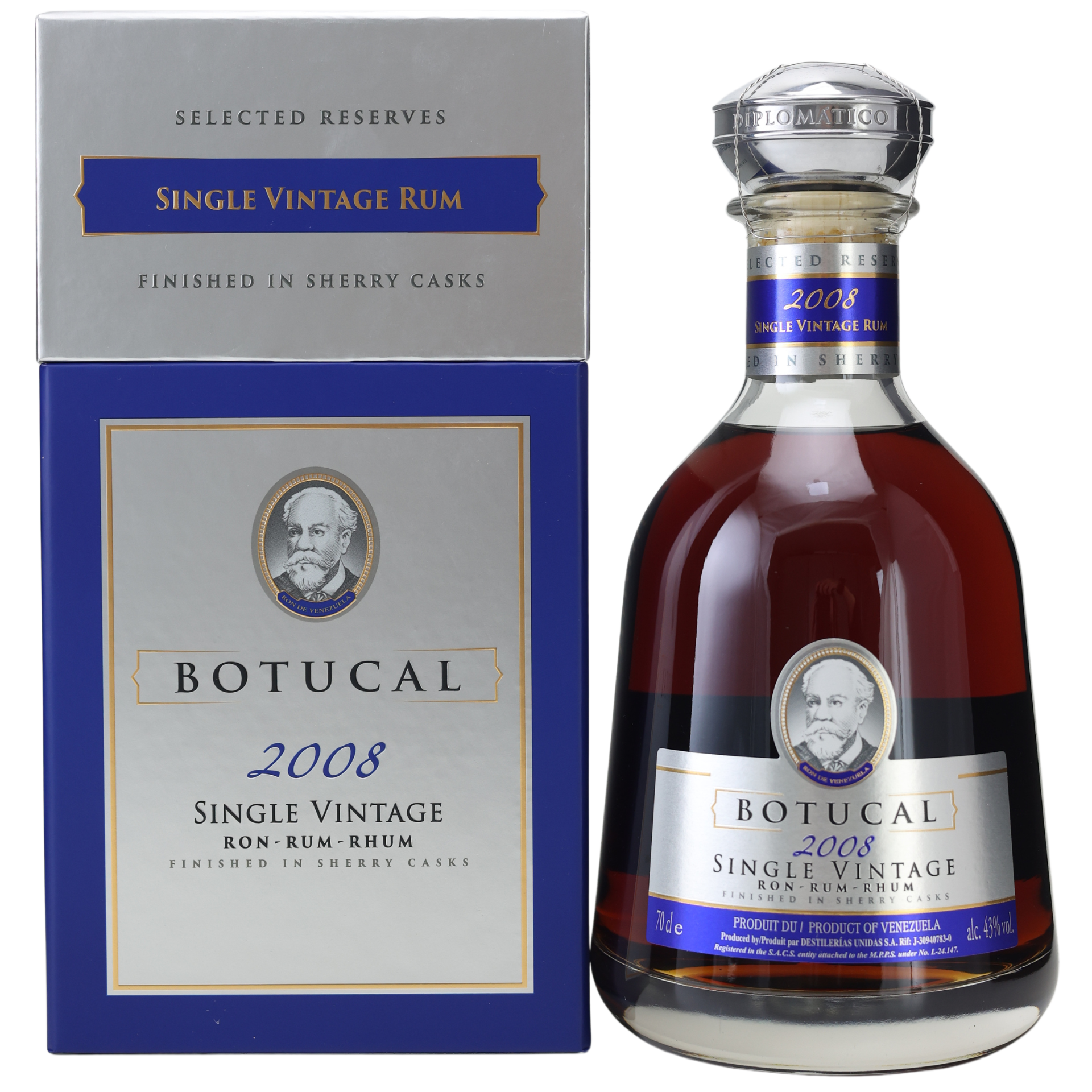 Ron Botucal 2008 Single Vintage Rum 43% 0,7l