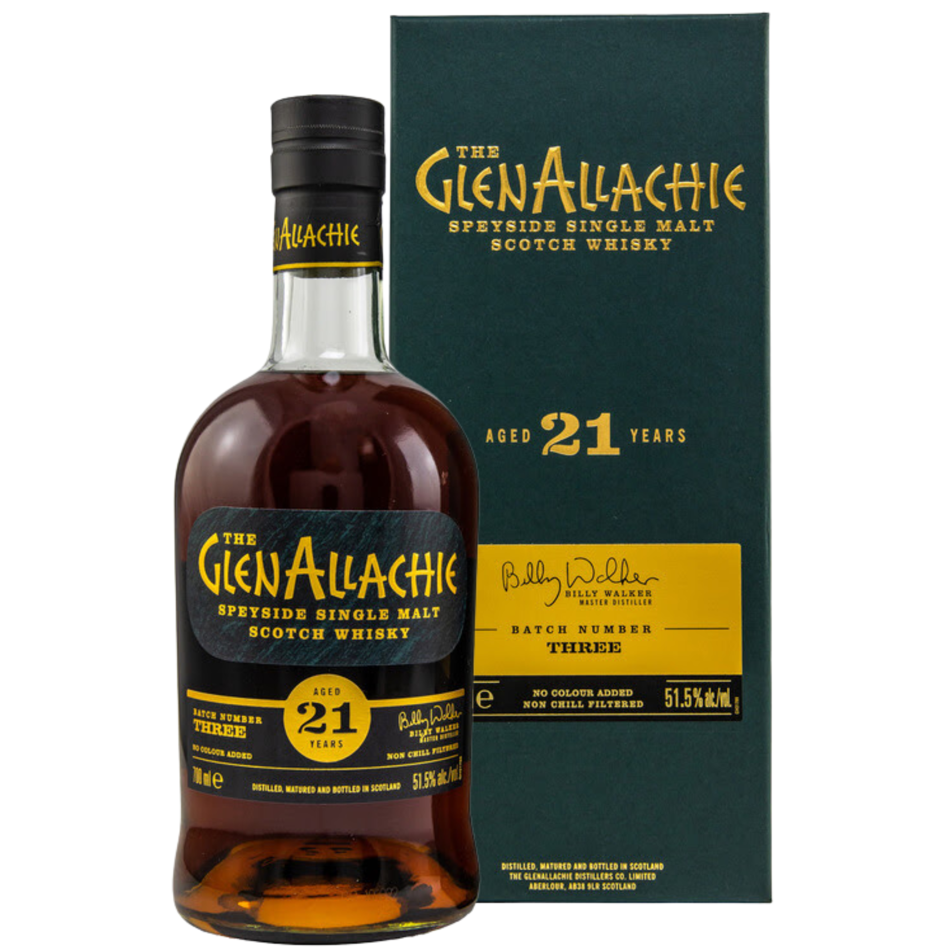 Glenallachie 21 Jahre Speyside Single Malt Whisky Batch 3 51,5% 0,7l