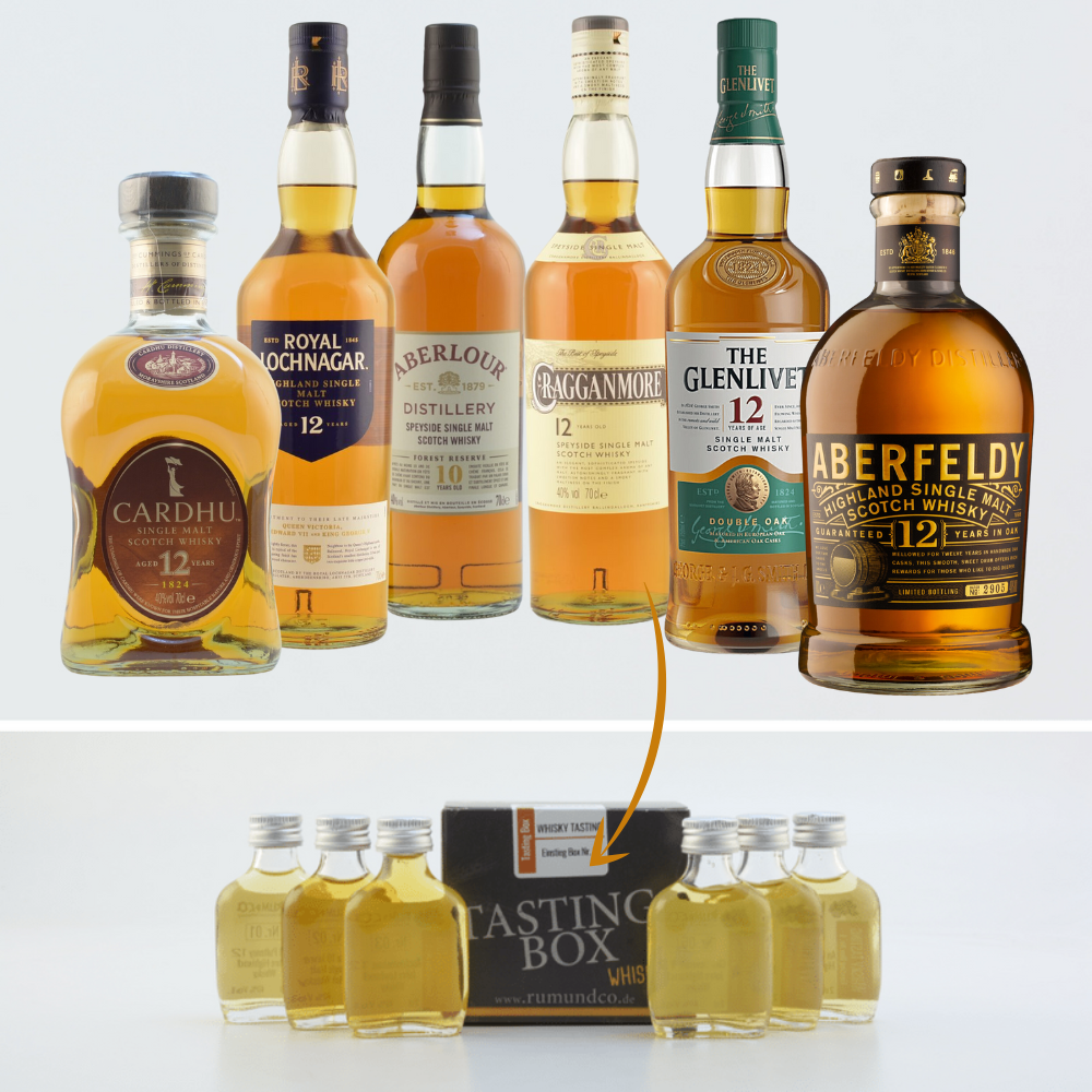 Whisky Tasting Set: Einstieg Box Nr. 2 6x 0,02l