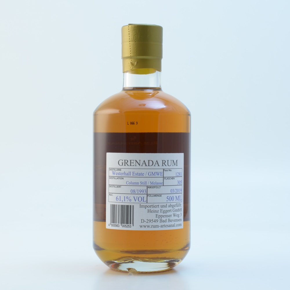 Rum Artesanal Grenada Westerhall Distillery 1993/2019 61,1% 0,5l