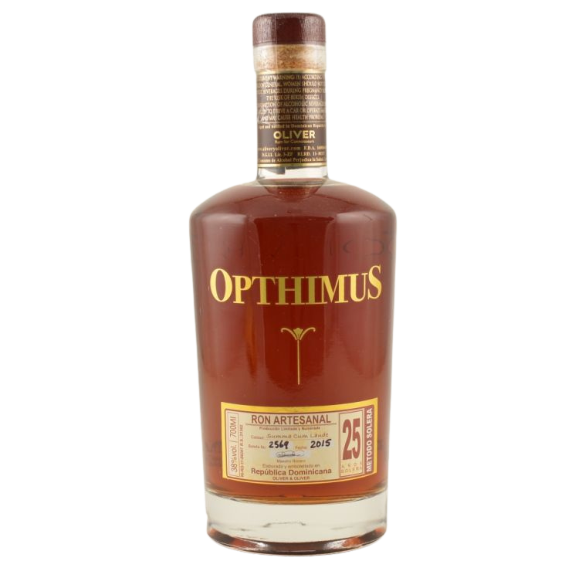 Opthimus 25 Jahre Rum 38% 0,7l