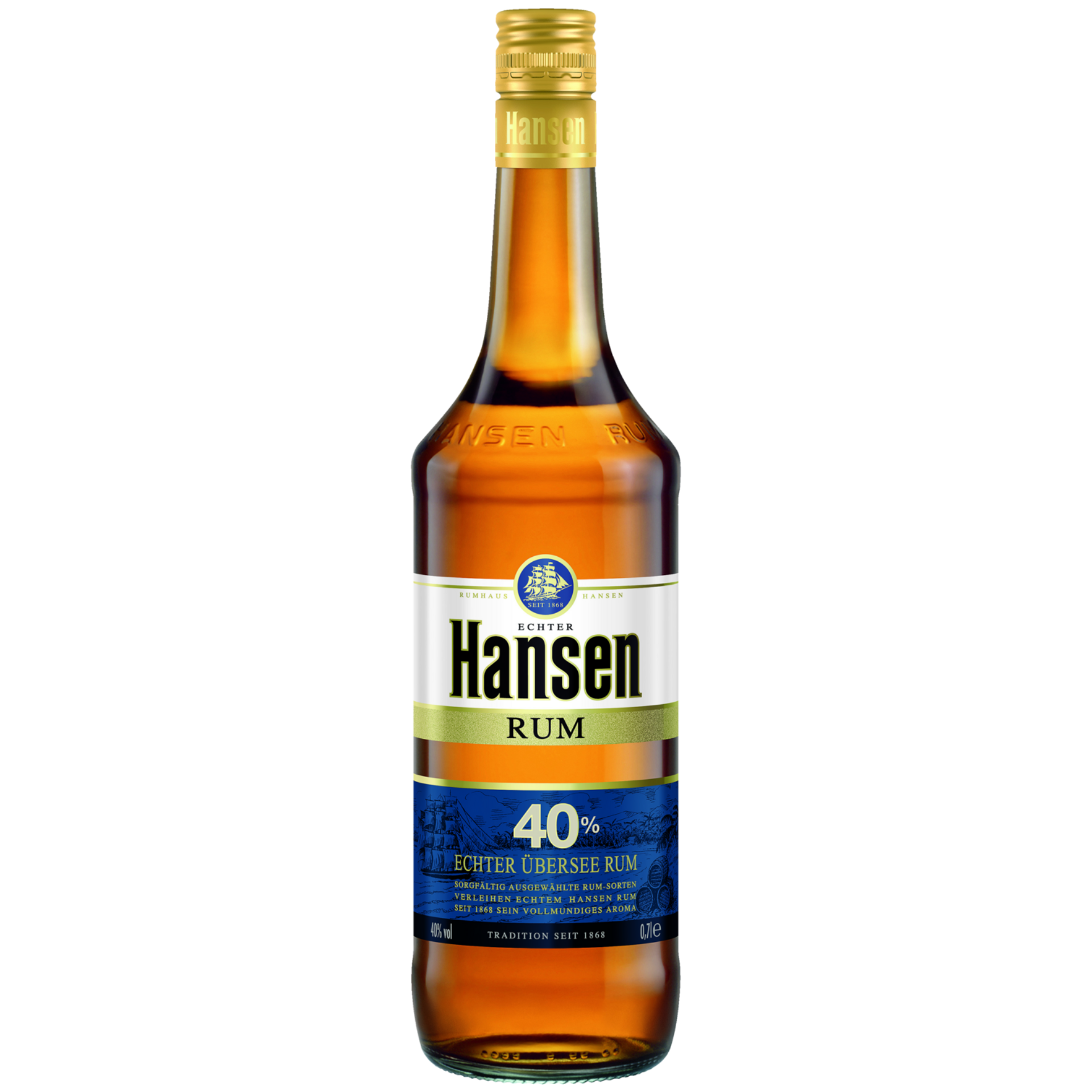 Hansen Blau Rum 40% 1,0l