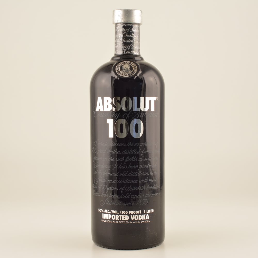 Absolut Vodka 100 Black 50% 1,0l