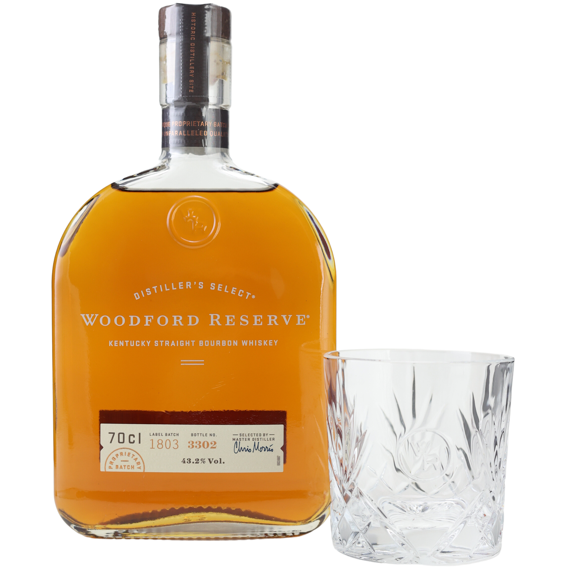 Woodford Reserve Distillers Select Bourbon Whiskey 43,2% 0,7l + Tumbler
