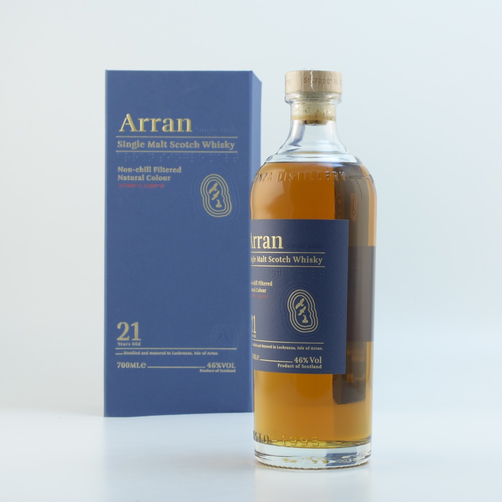 Arran Malt 21 Jahre Island Whisky 46% 0,7l