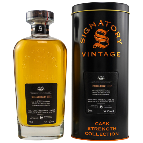 Signatory Vintage Unnamed Islay 1992/2021 Cask Strength Whisky 52,7% 0,7l