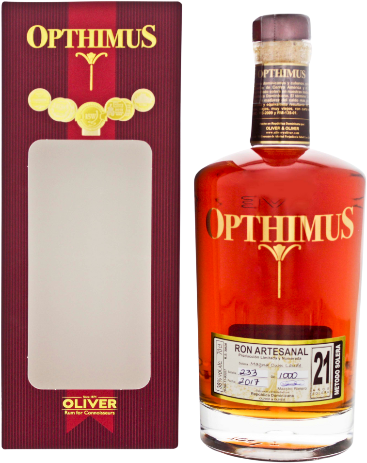 Opthimus 21 Jahre Rum 38% 0,7l