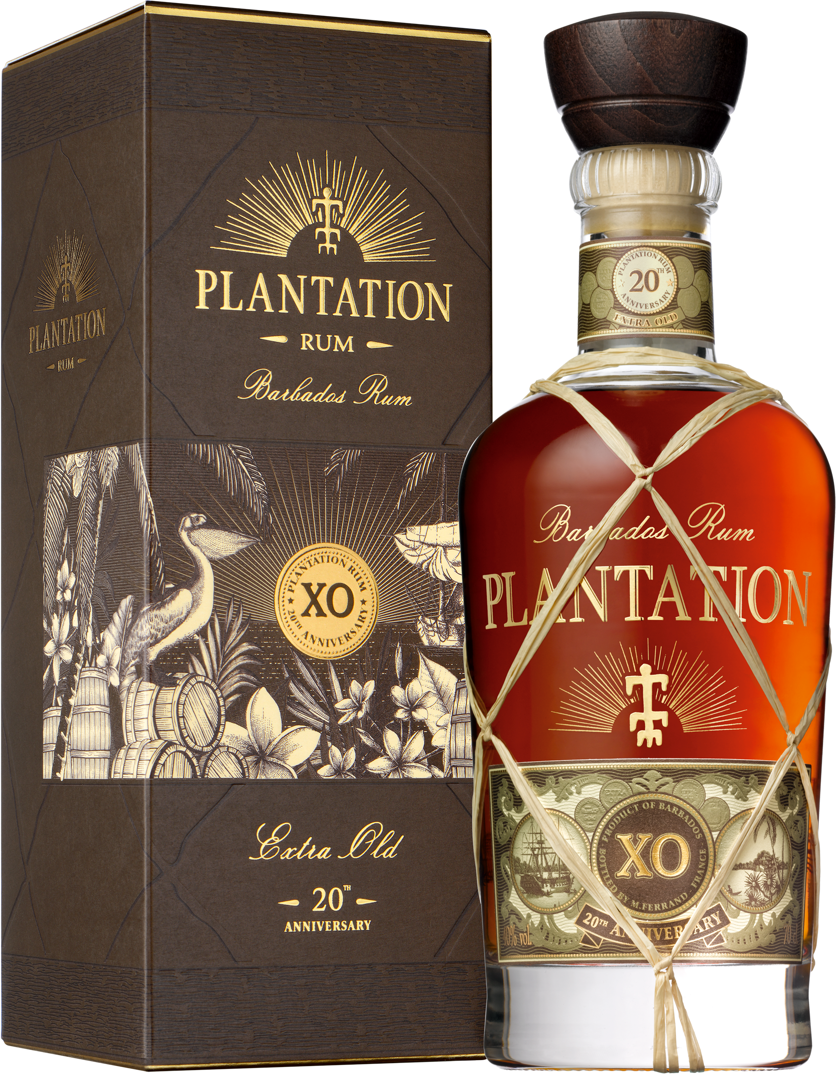 Plantation Rum Barbados XO 20th Anniversary Rum 40% 0,7l + Plantation Rum Barbados XO 20th Anniversary Rum 40% 0,1l