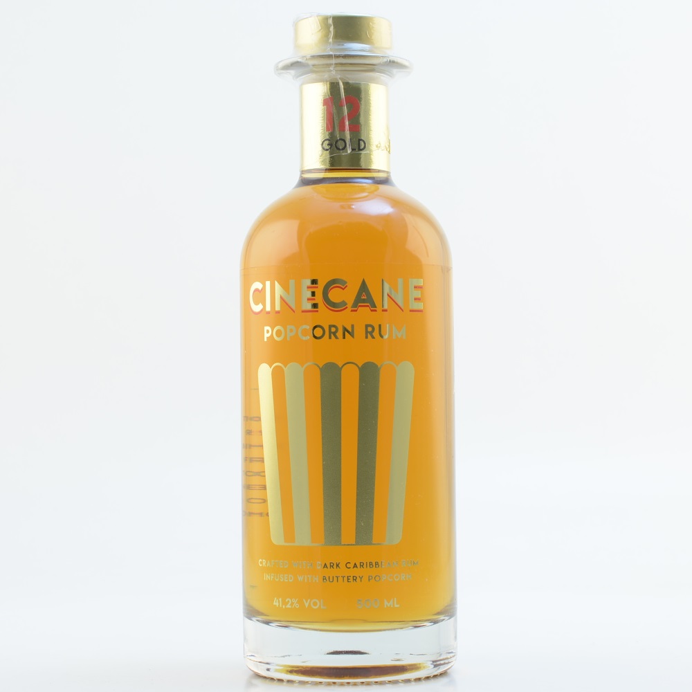 CINECANE Gold Popcorn infused Rum Spirit 41,2% 0,5l