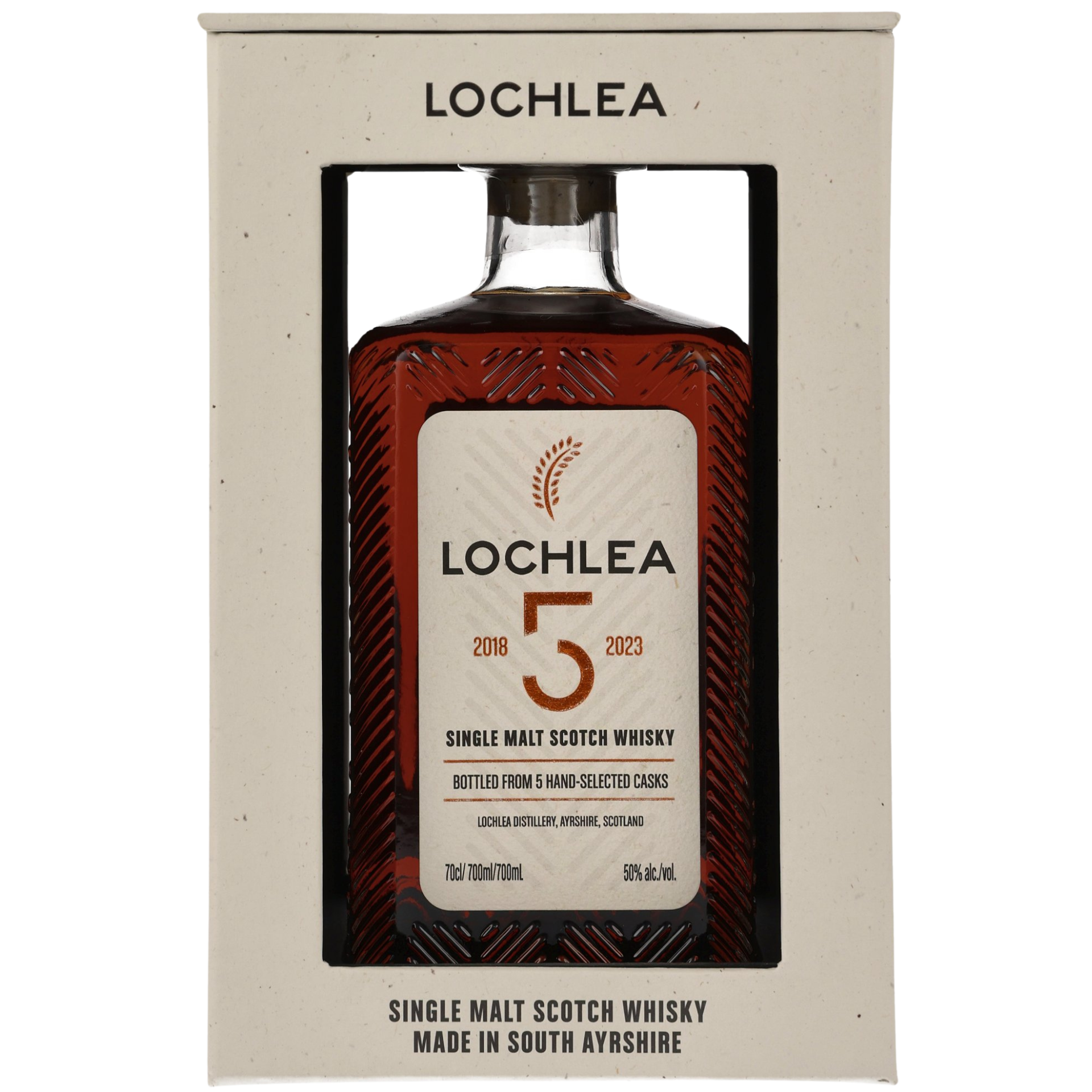 Lochlea 5 Jahre Single Malt Scotch Whisky 50% 0,7l