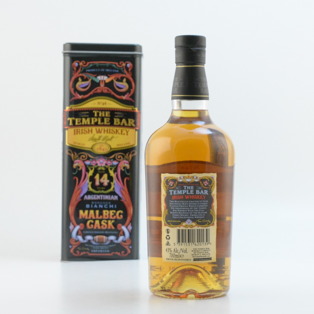 The Temple Bar 14 Jahre Malbec Cask Whiskey 43% 0,7l