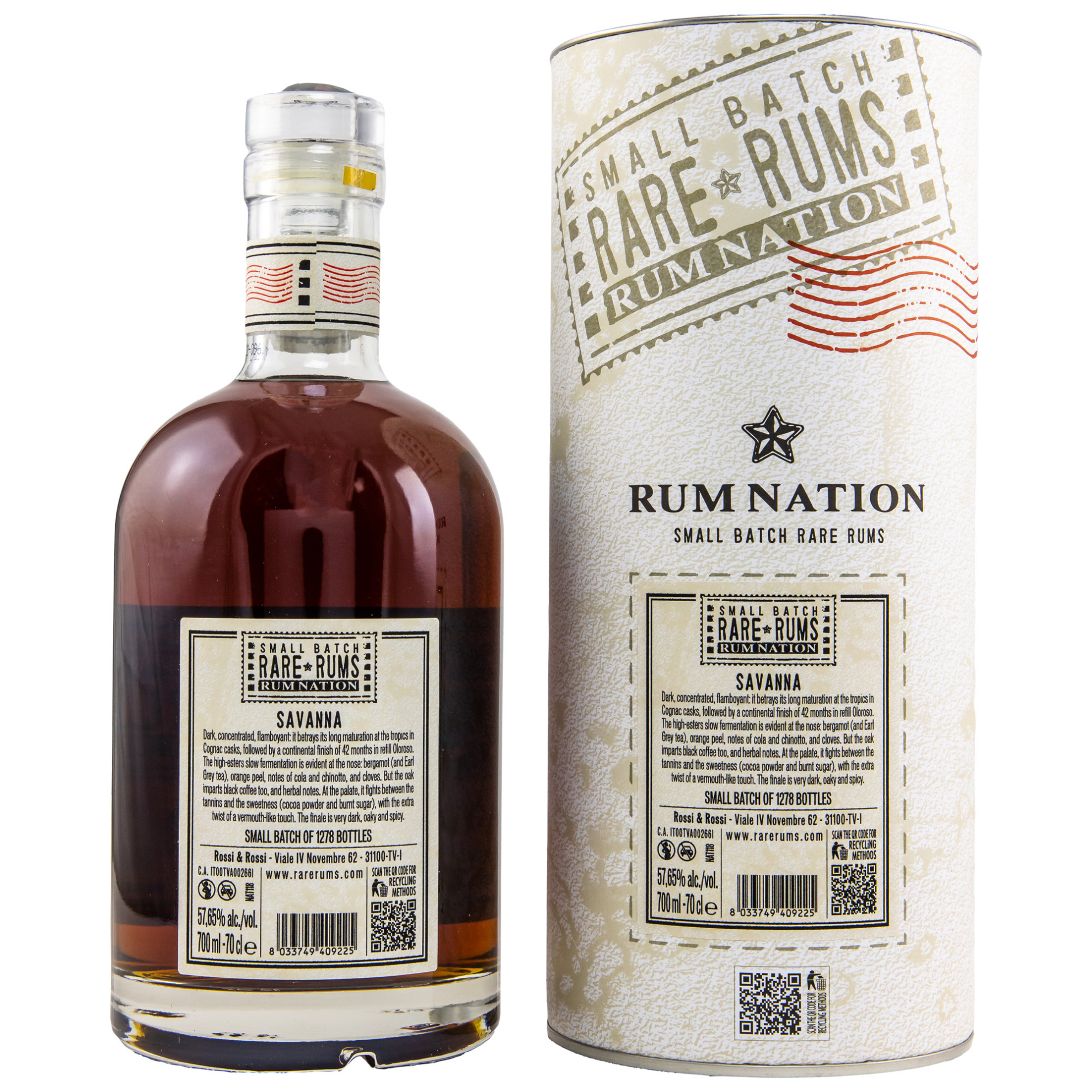 Rum Nation Savanna Traditionnel 2006/2022 Sherry Cask Finish 57,65% 0,7l