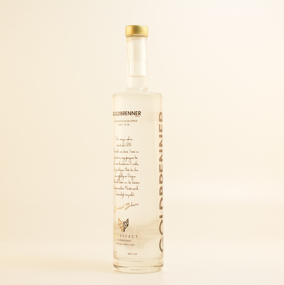 Goldbrenner Dry Gin Naturtrüb 40% 0,7l