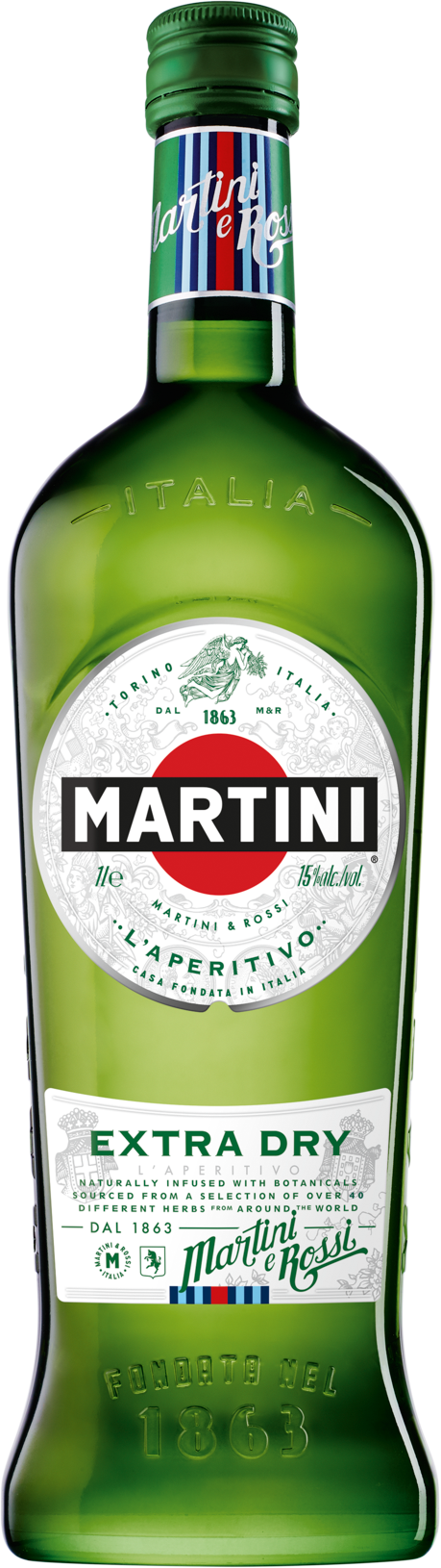 Martini Vermouth Extra Dry 15% 1,0l