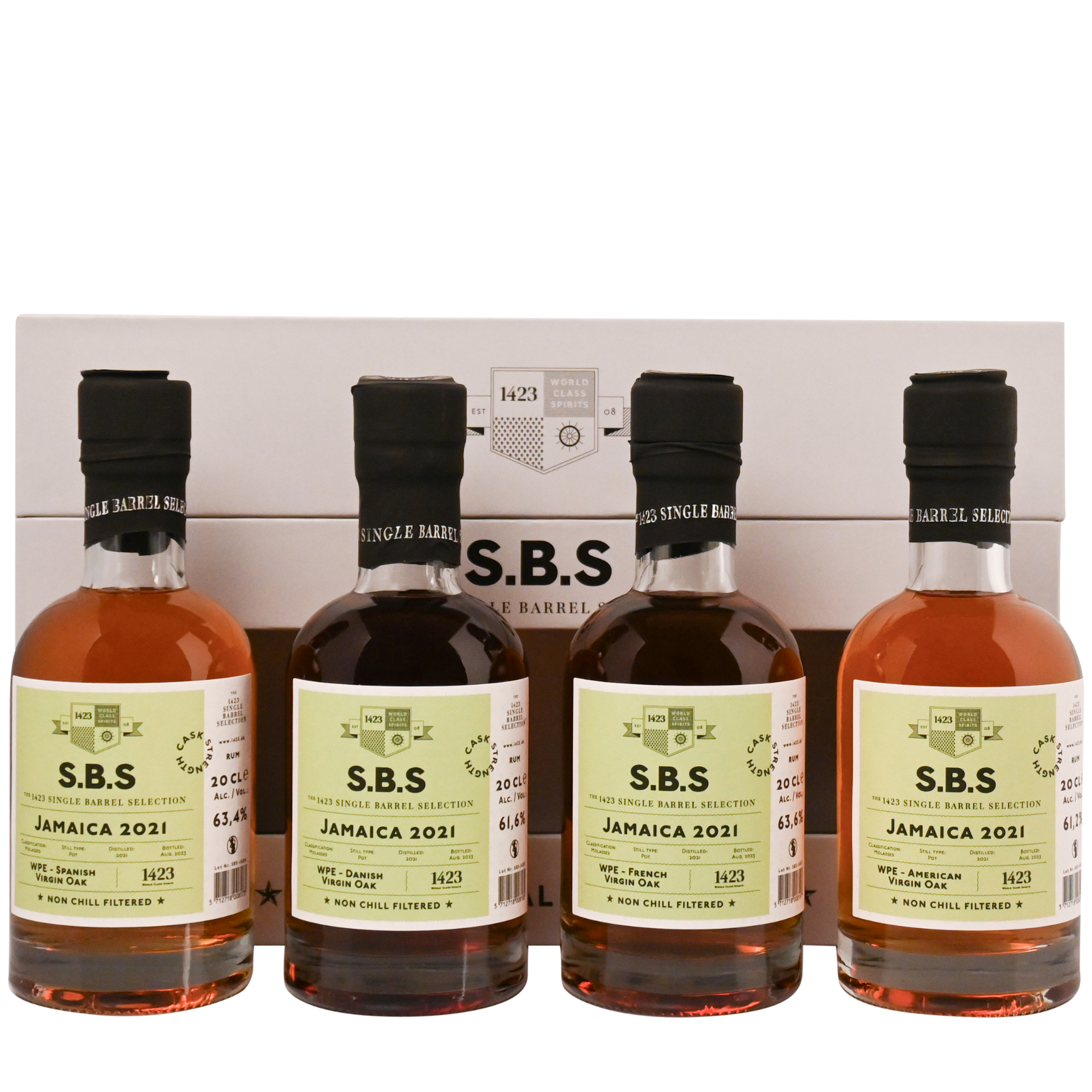 SBS Rum Jamaica 2021 WPE 63% 4x0,2l