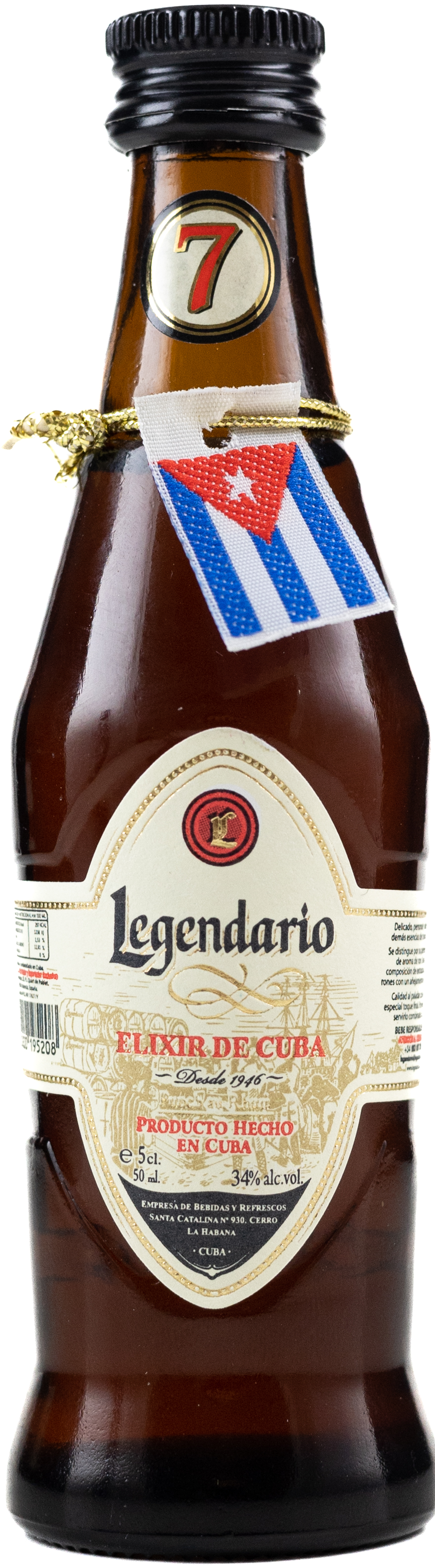 Legendario Elixir de Cuba Mini 34% 0,05l