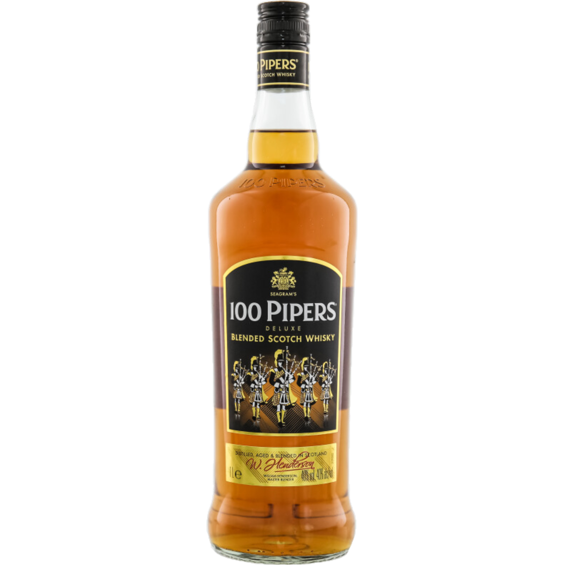 Seagrams 100 Pipers Deluxe Scotch Whisky 40% 1,0l