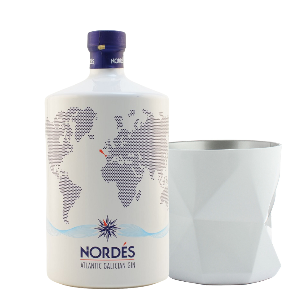 Nordes Atlantic Galician Gin + Cube Glas