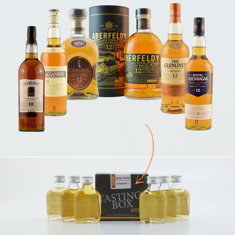 Whisky Tasting Set: Einstieg Box Nr. 2 6x 0,02l