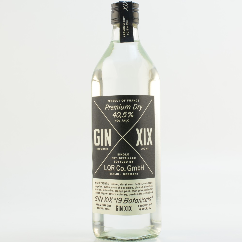 XIX 19 Premium Dry Gin 40,5% 0,7l