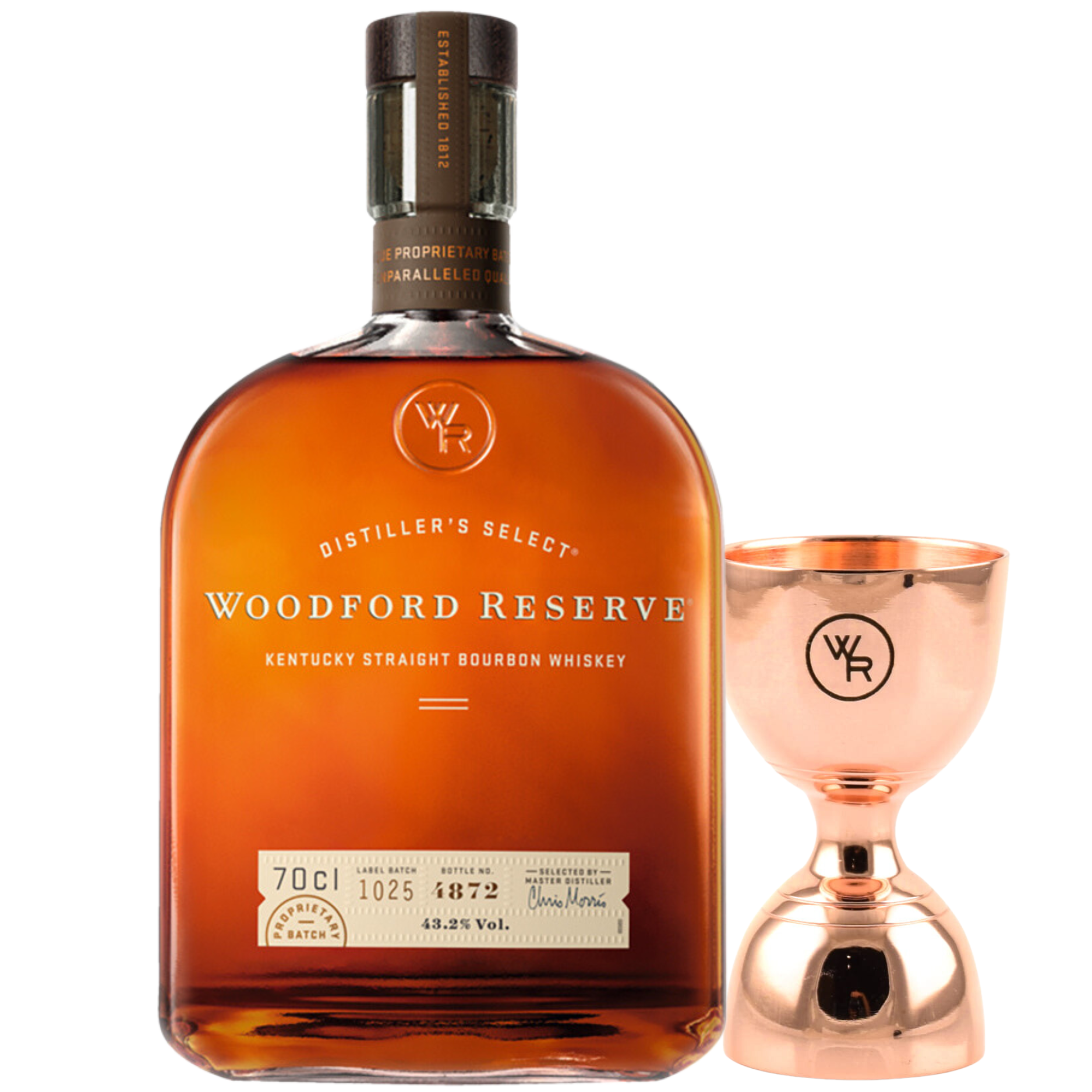 Woodford Reserve Distillers Select Bourbon Whiskey + Jigger