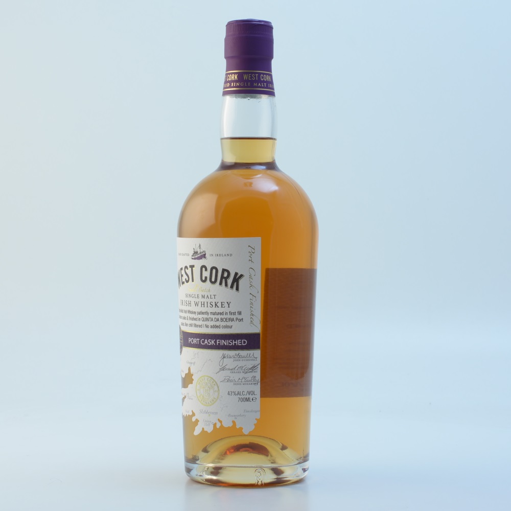 West Cork Port Cask Irish Whiskey 43% 0,7l