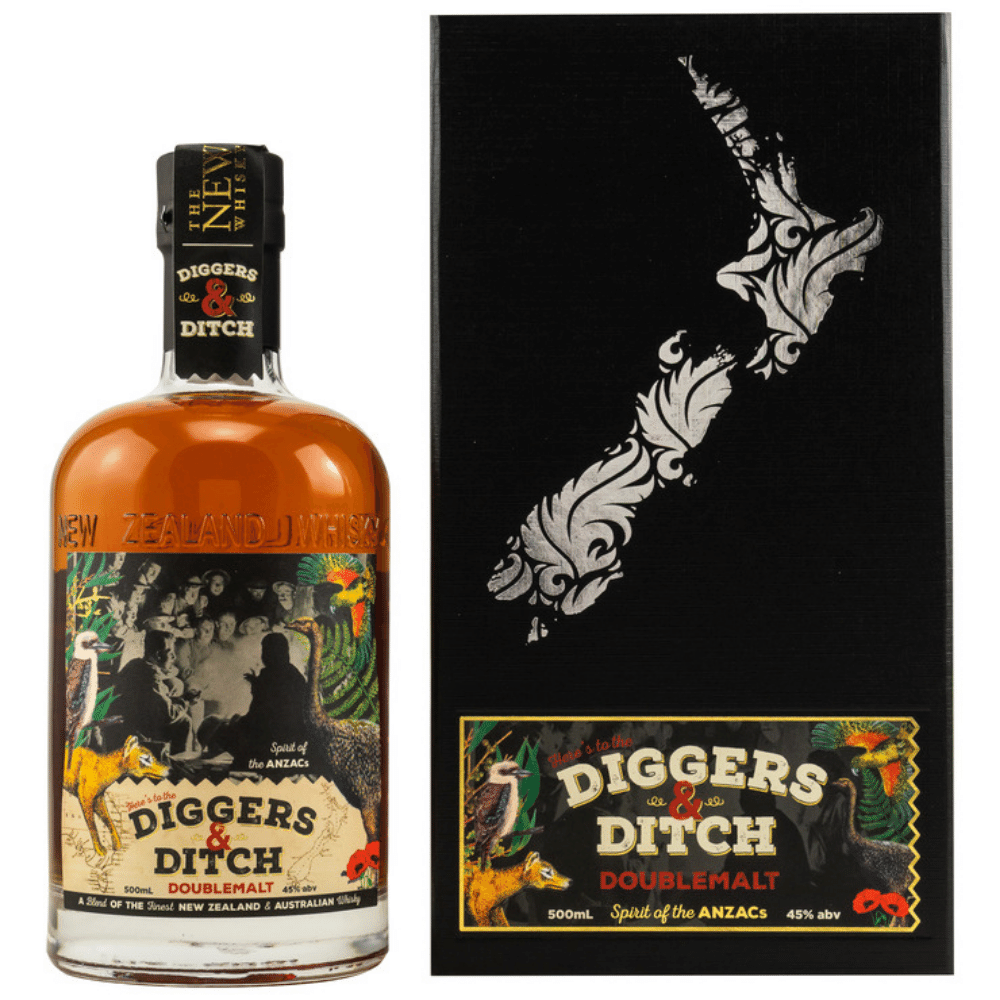 Diggers & Ditch Doublemalt  New Zealand Whisky 45% 0,5l