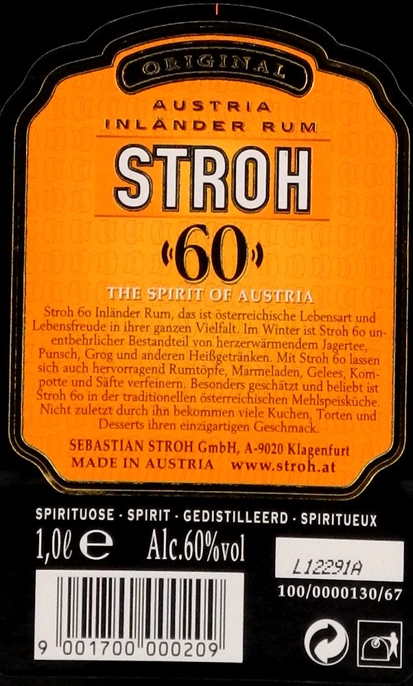 Stroh 60 Original 60% 1,0l