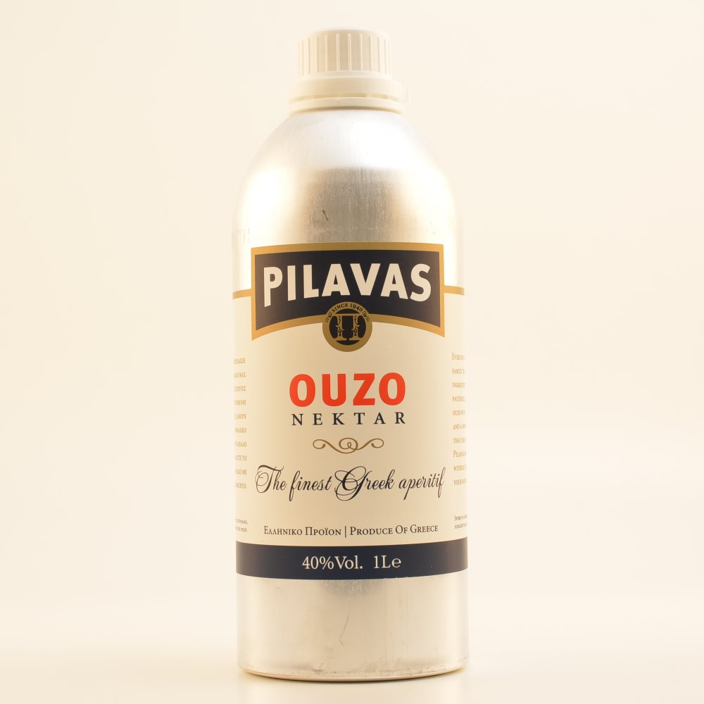 Ouzo Nektar Pilavas in Aluflasche 40% 1,0l