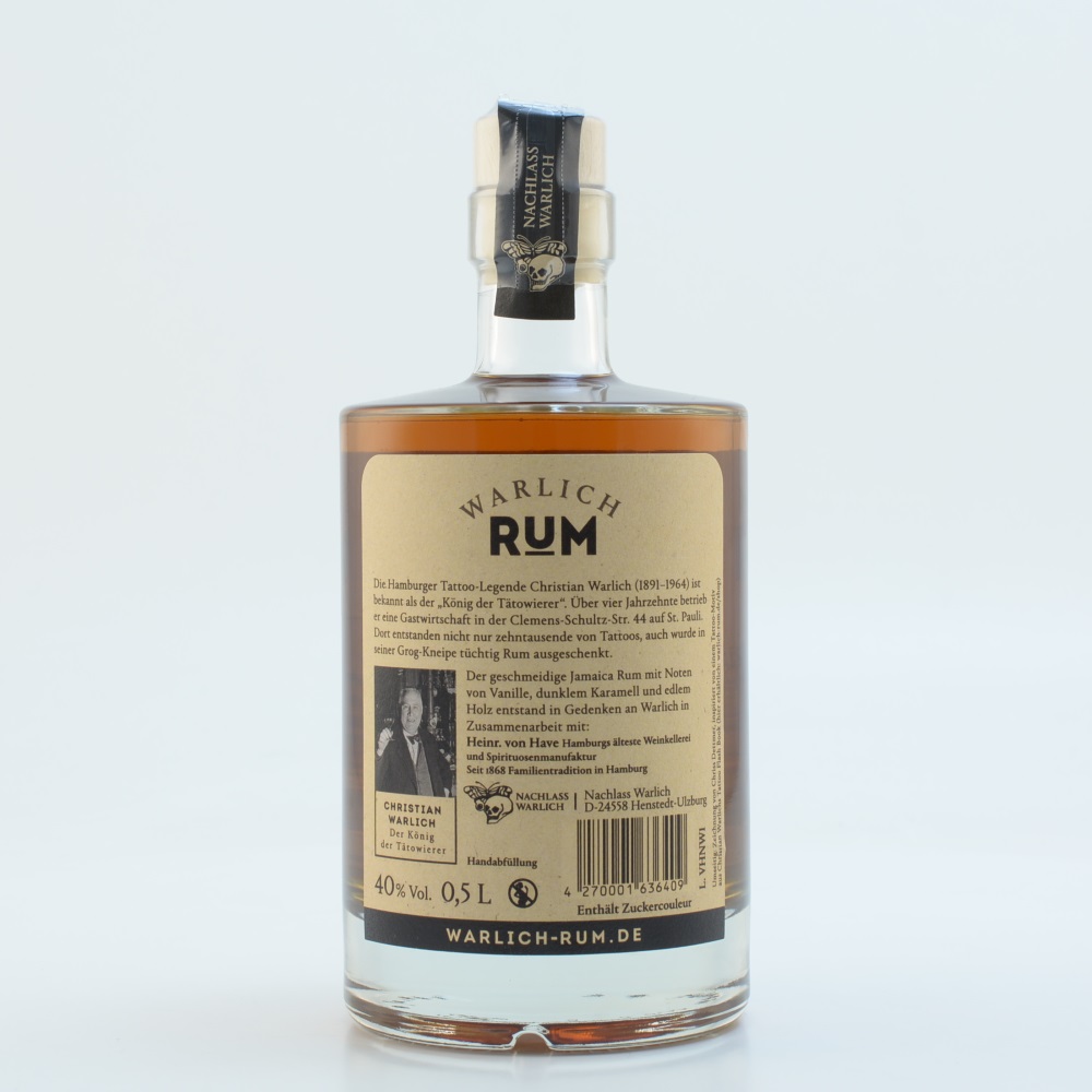 Warlich Rum 40% 0,5l