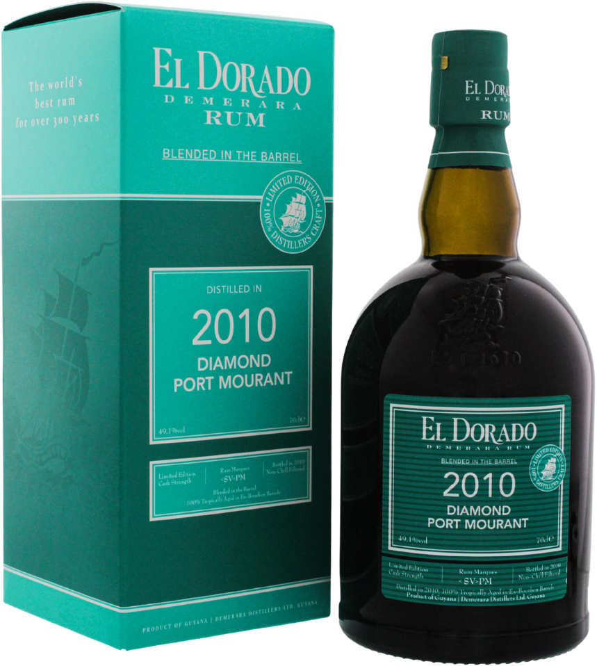El Dorado Rum Blended in the Barrel 2010/2019 Diamond Port Mourant Limited Edition 49,1% 0,7l