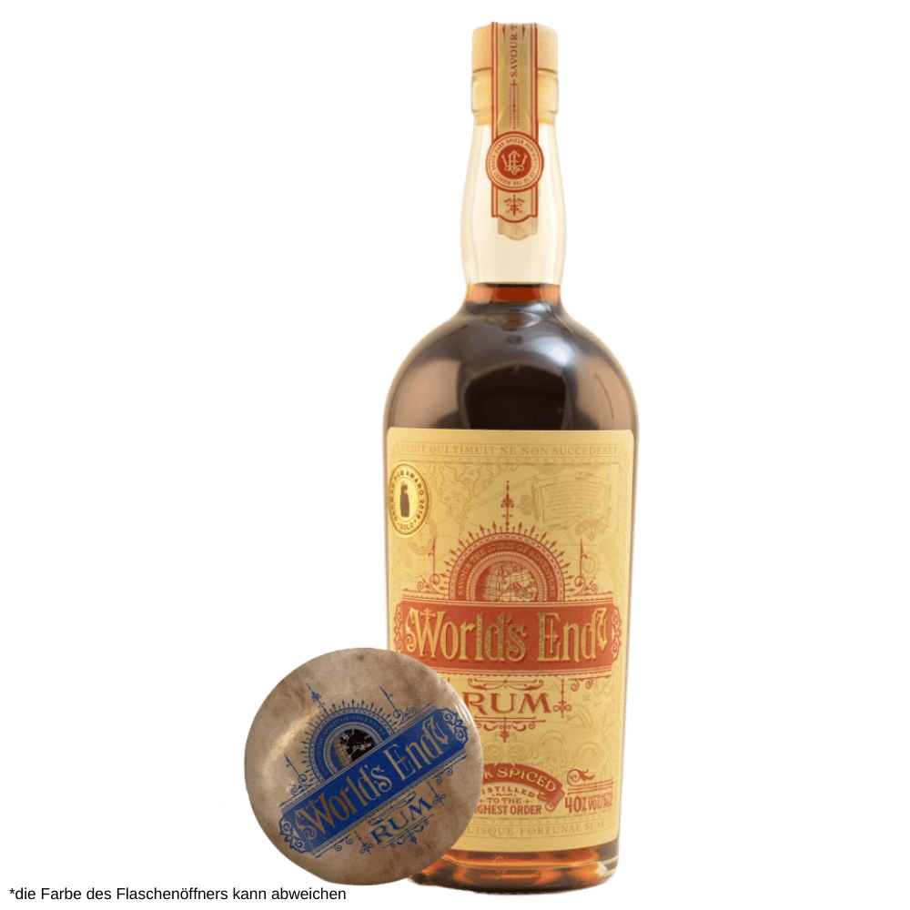 World´s End Dark Spiced (Rum-Basis) + Flaschenöffner Button