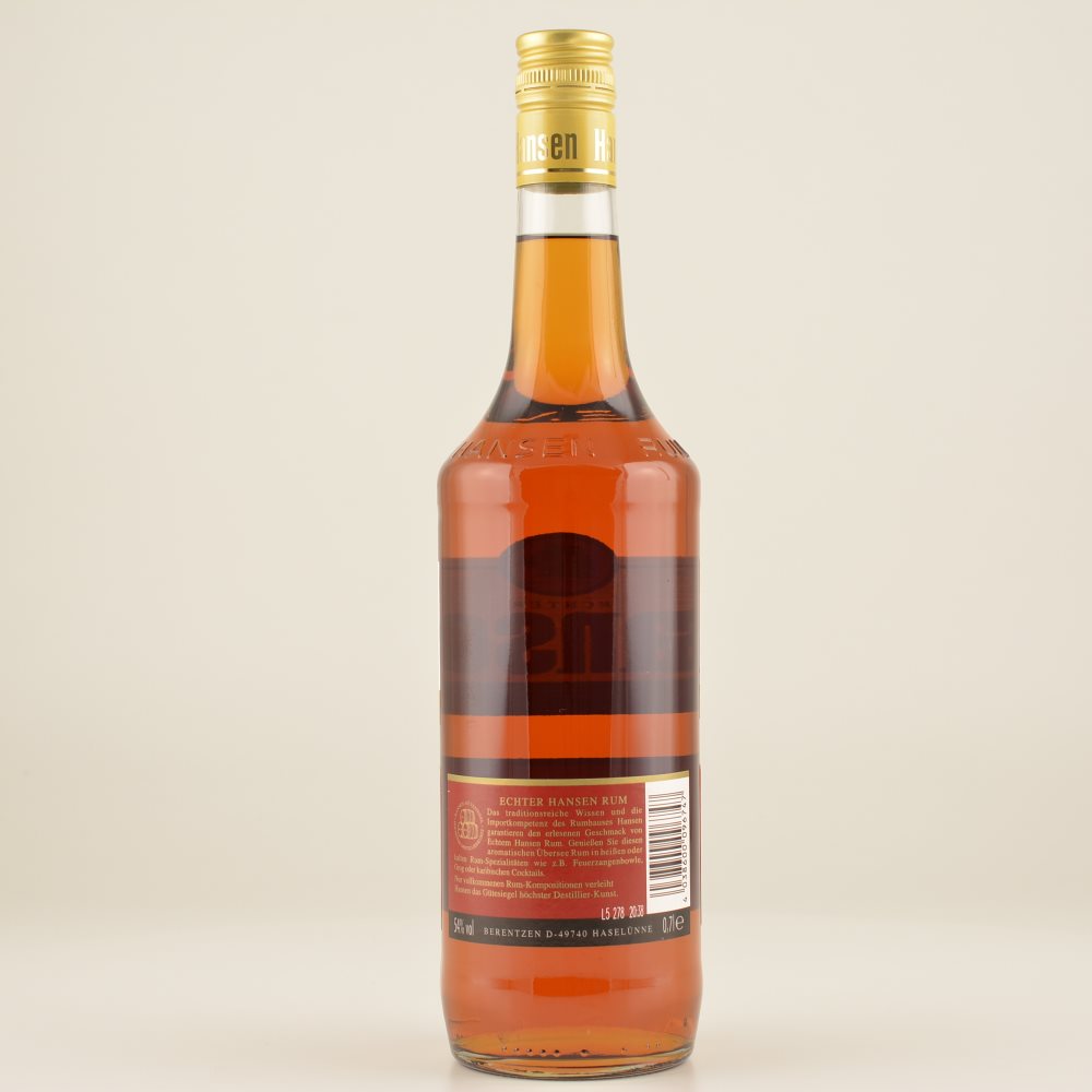 Hansen Rot Rum 54% 0,7l