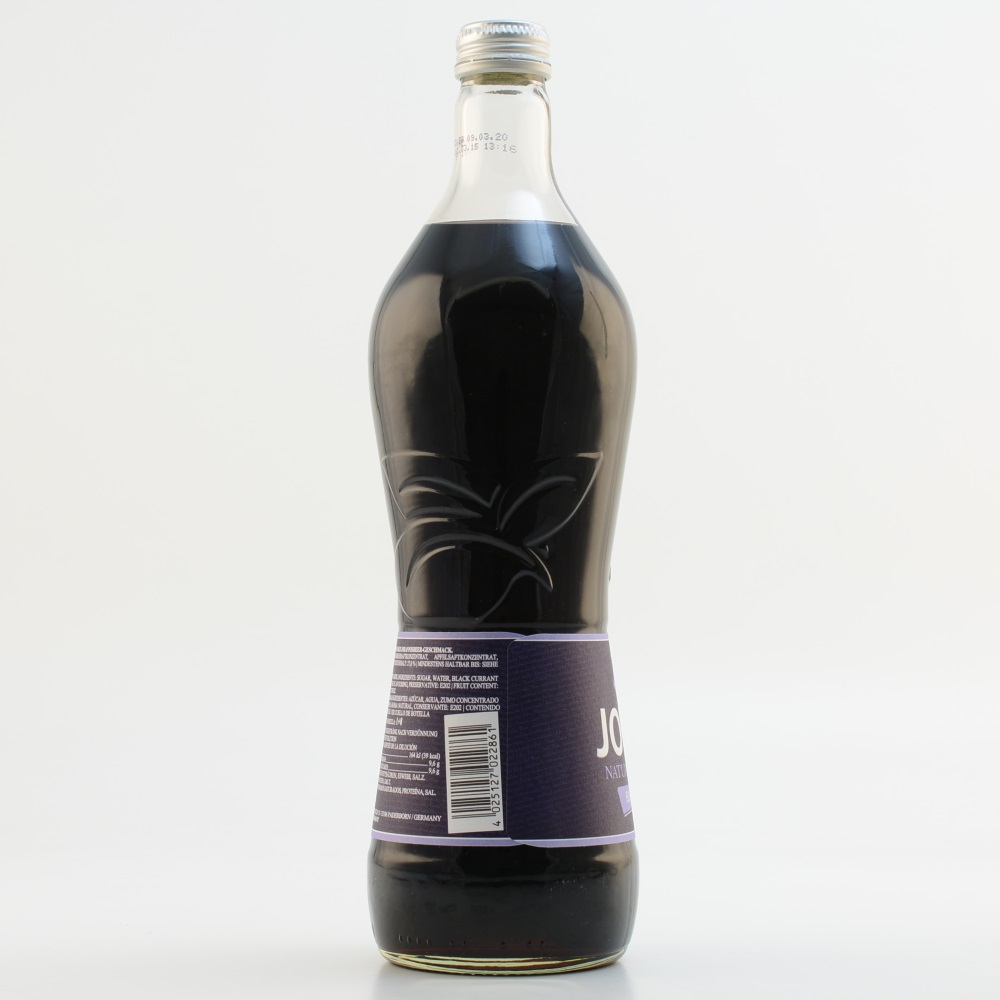 John´s Natural Cordial Cassis (kein Alkohol) 0,7l